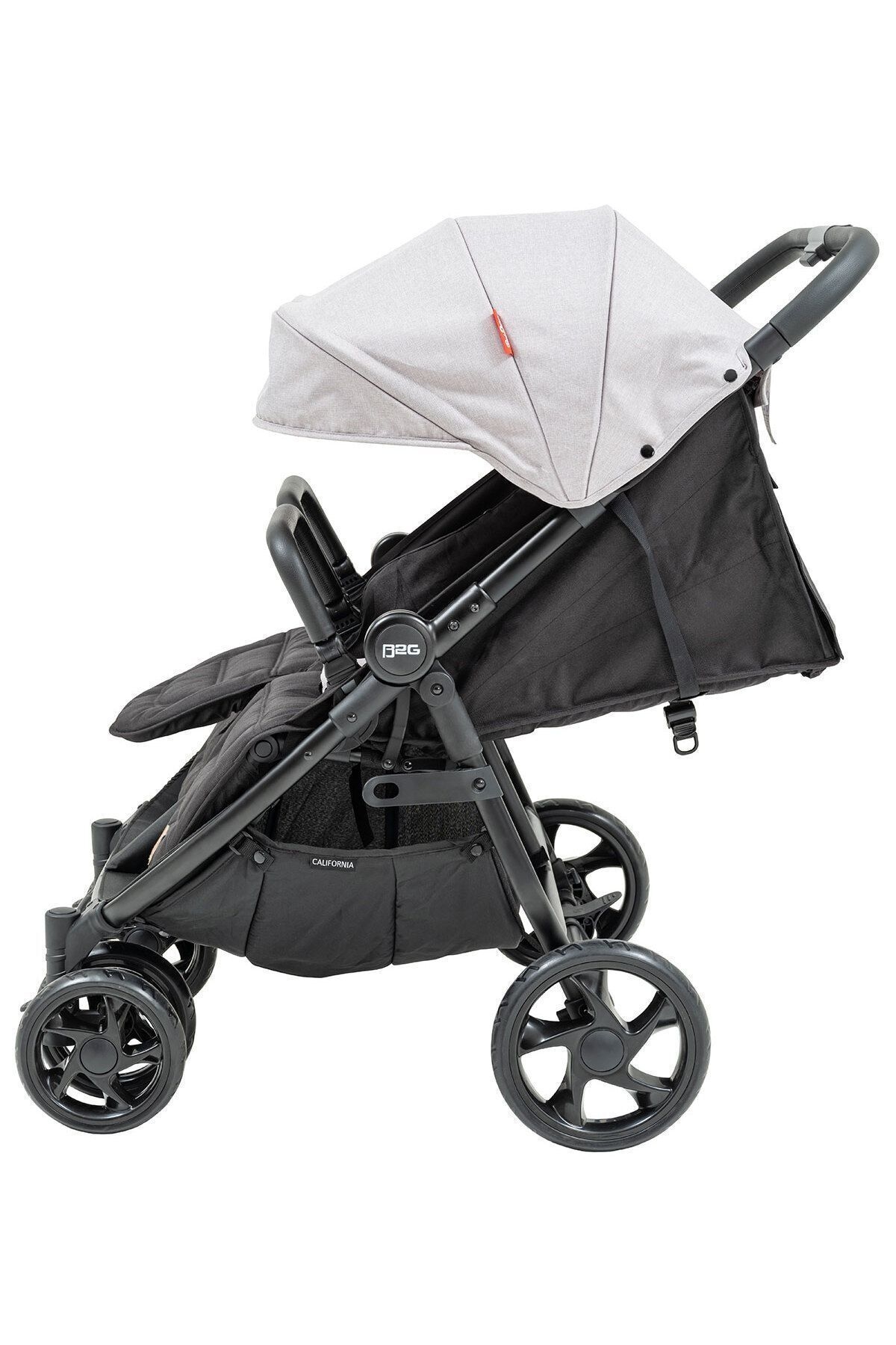 Baby2Go%20California%20Ikiz%20Bebek%20Arabası%20Siyah